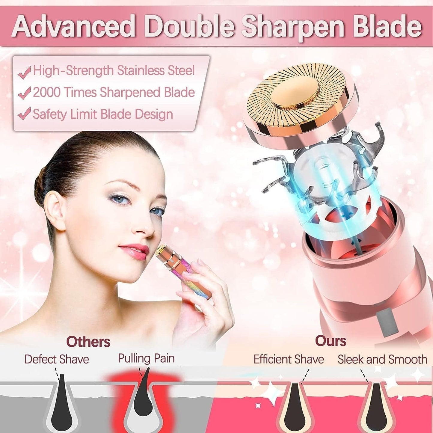 Portable Precision Electric Eyebrow Trimmer