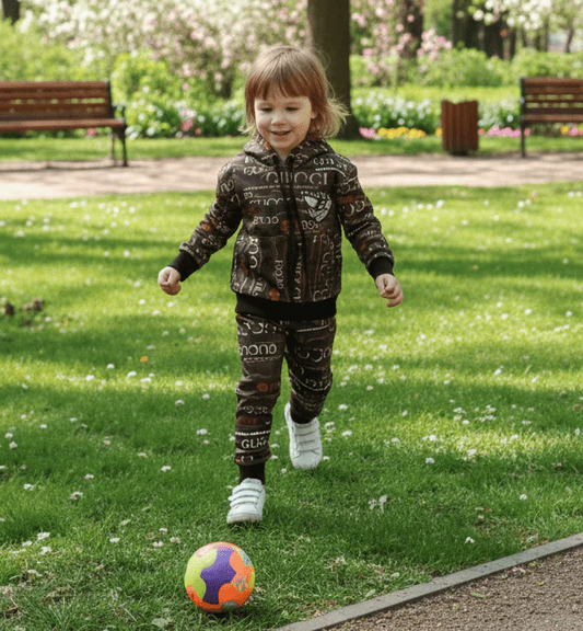 Kids All-Over Print Hoodie & Trouser Set