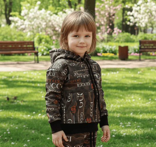 Kids All-Over Print Hoodie & Trouser Set
