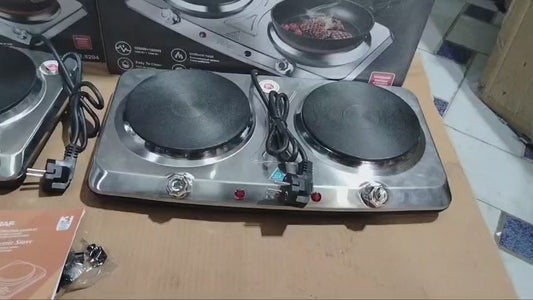 Electric Stove with Independent Controls,